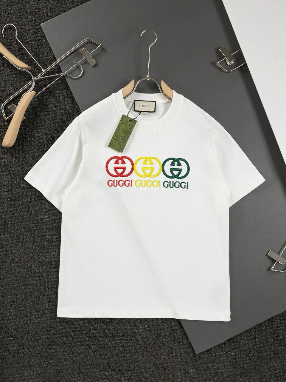 Three-Color Embroidery T Shirt