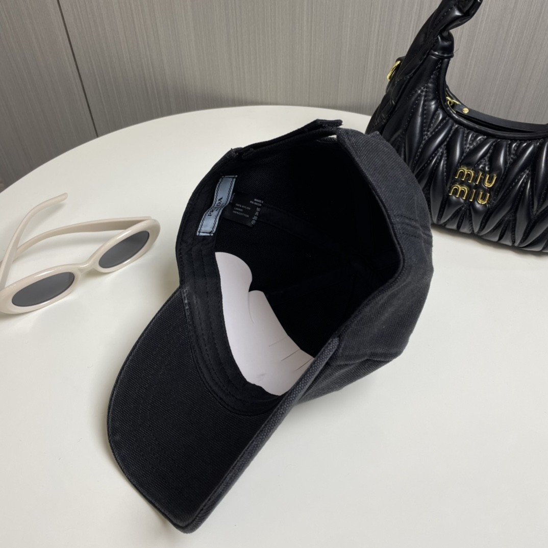 [#4807] Prada baseball cap peaked ca p hat
