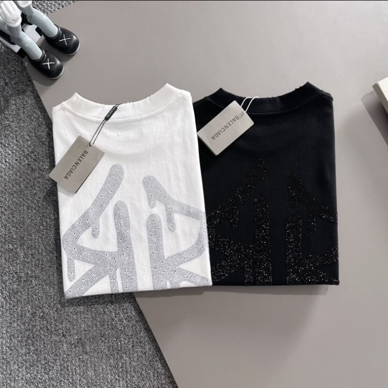 2025 New Front and Back Rhinestone T-Shirt