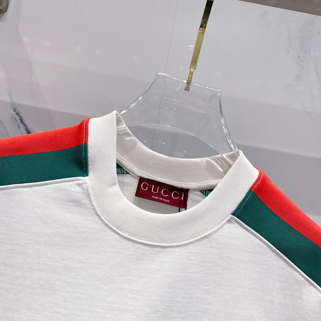 Red And Green Stripes T Shirt