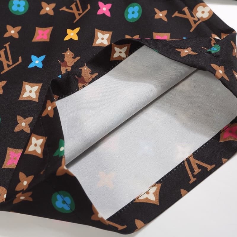 Colorful All-over Print T-shirt and Shorts Set