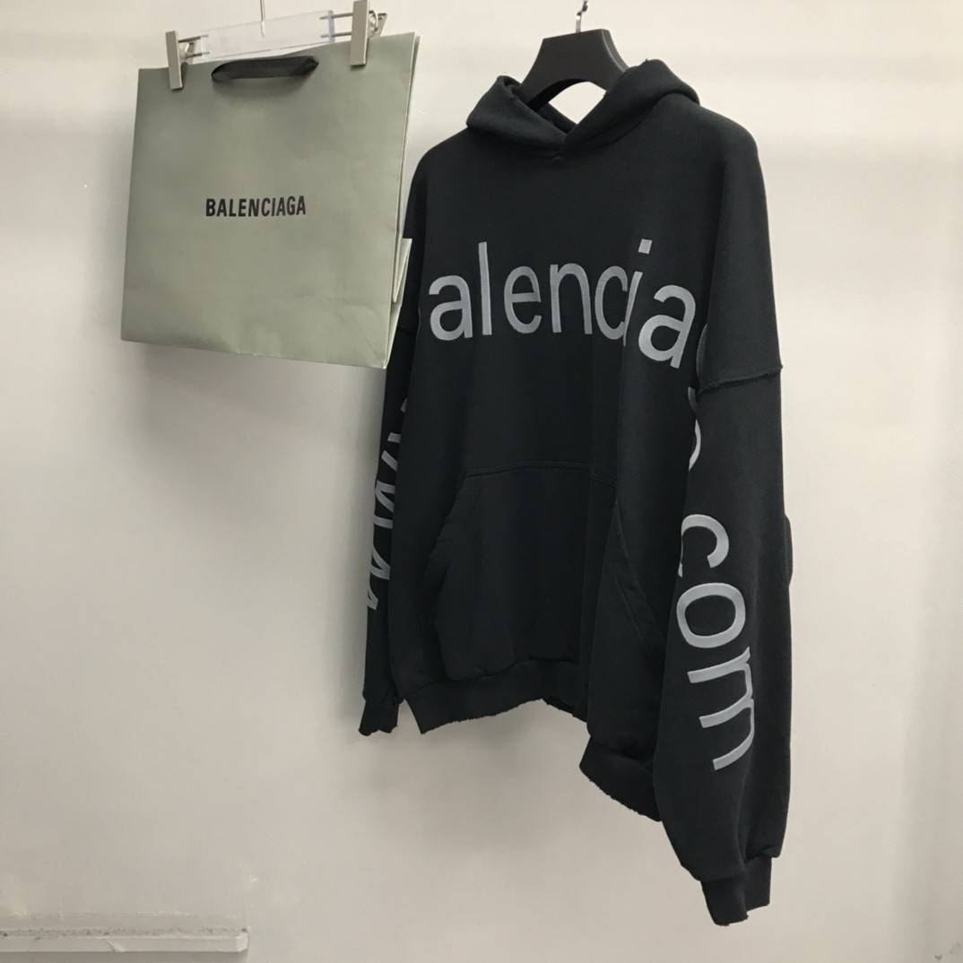 Balenciaga lettered hooded sweatshirt