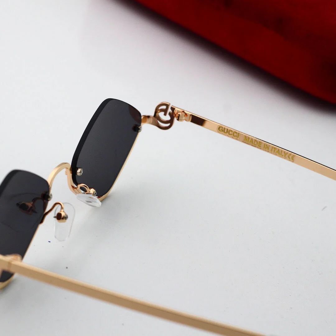 Fashionable Half-Rim Rhombus Sunglasses