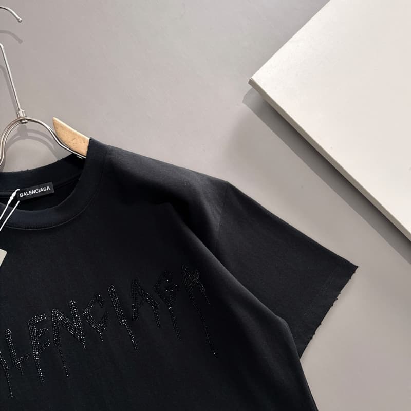 2025 New Front and Back Rhinestone T-Shirt