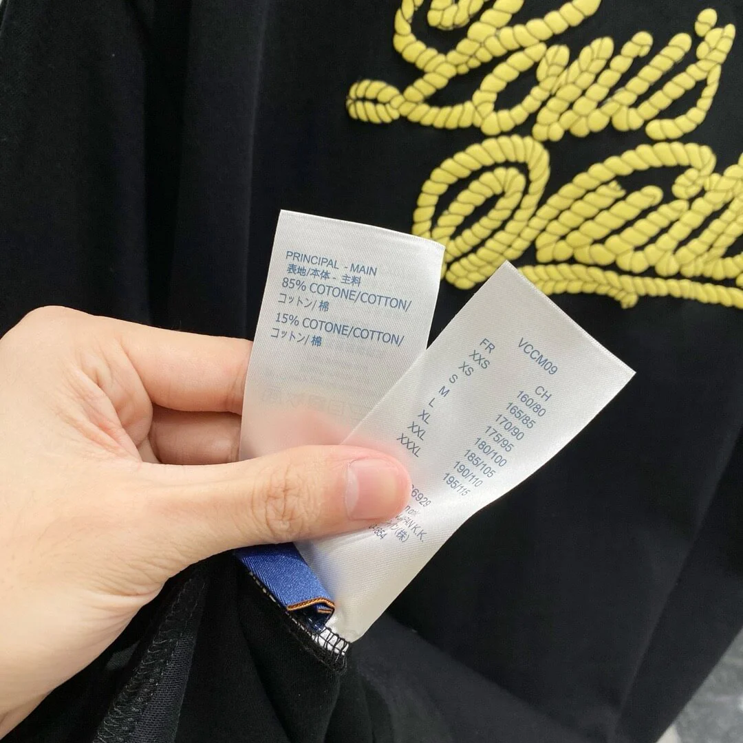 Rope Pattern Embroidery T Shirt