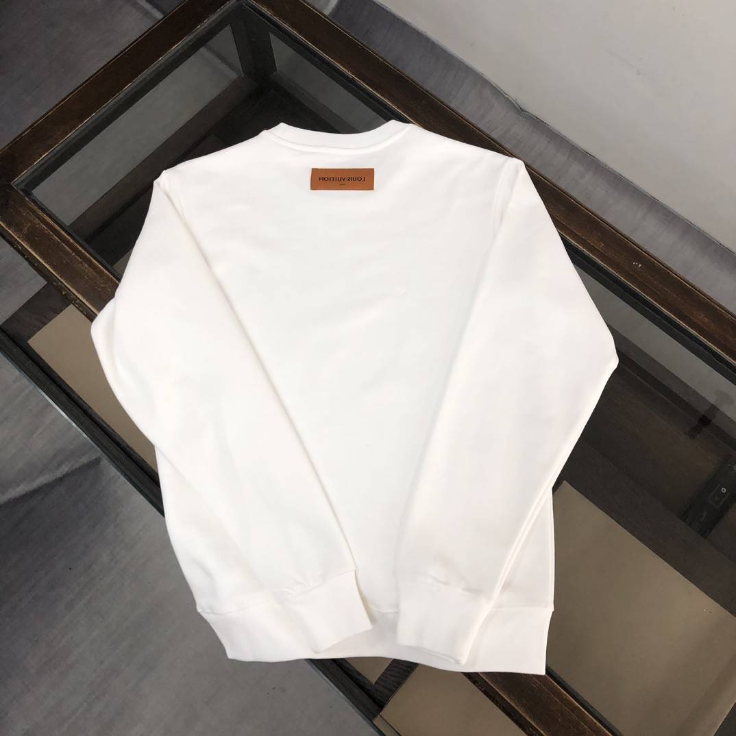 Louis Vuitton 2023 new autumn and winter couples style round neck sweatshirt