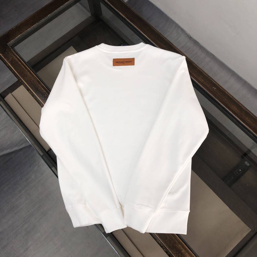 Louis Vuitton 2023 new autumn and winter couples style round neck sweatshirt