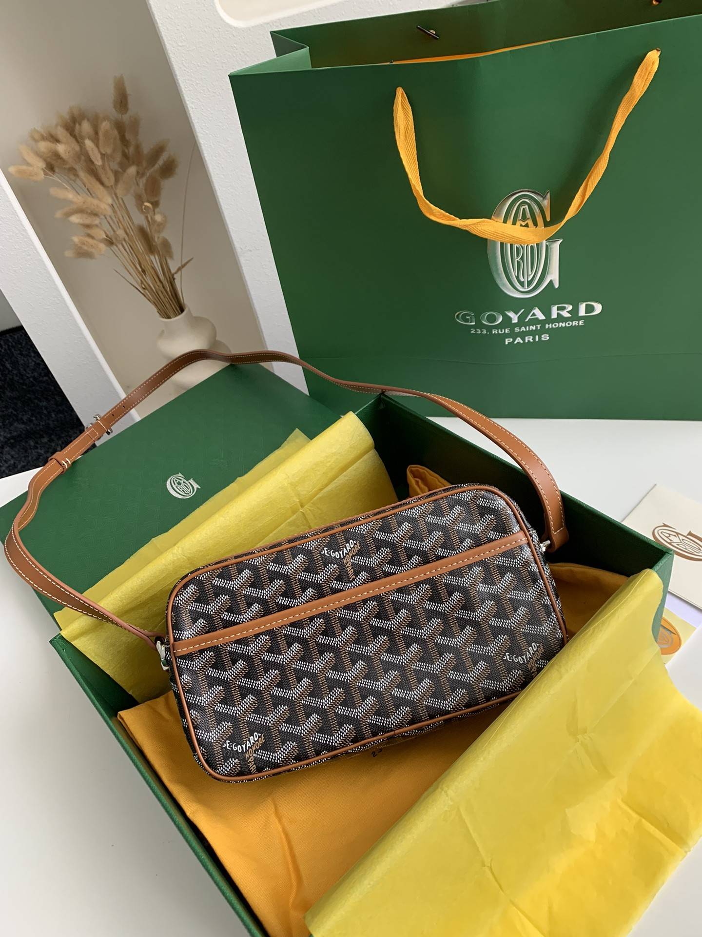 Goyard 2023 New Cap Vest Camera Bag  Size: 22 * 13 * 6.5cm