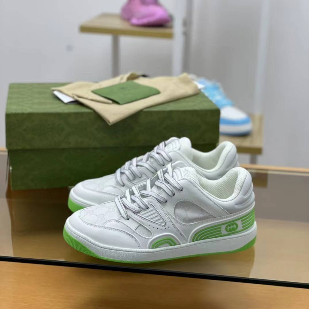 GU*Isneakers Cowhide+Breathable mesh