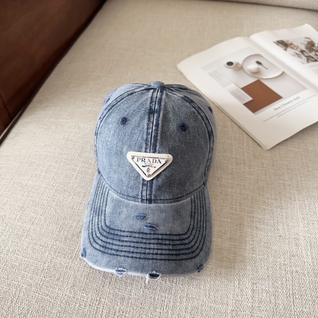 [#4814」 Prada baseball cap peaked ca p hat