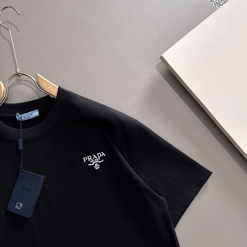 Minimalist Patchwork Embroidered T-Shirt