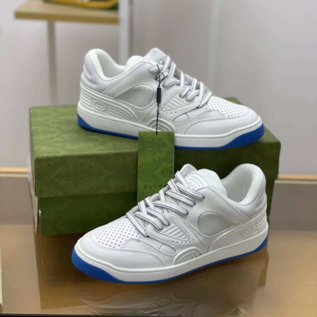 GU*Isneakers Cowhide+Breathable mesh