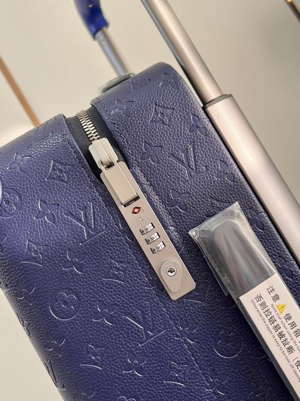 LV blue embossed trolley case originalk616 35x23x53cm