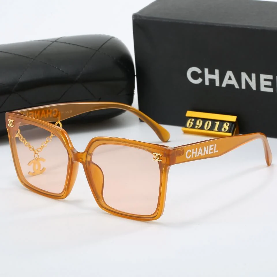 Designer Metal Chain Sunglasses