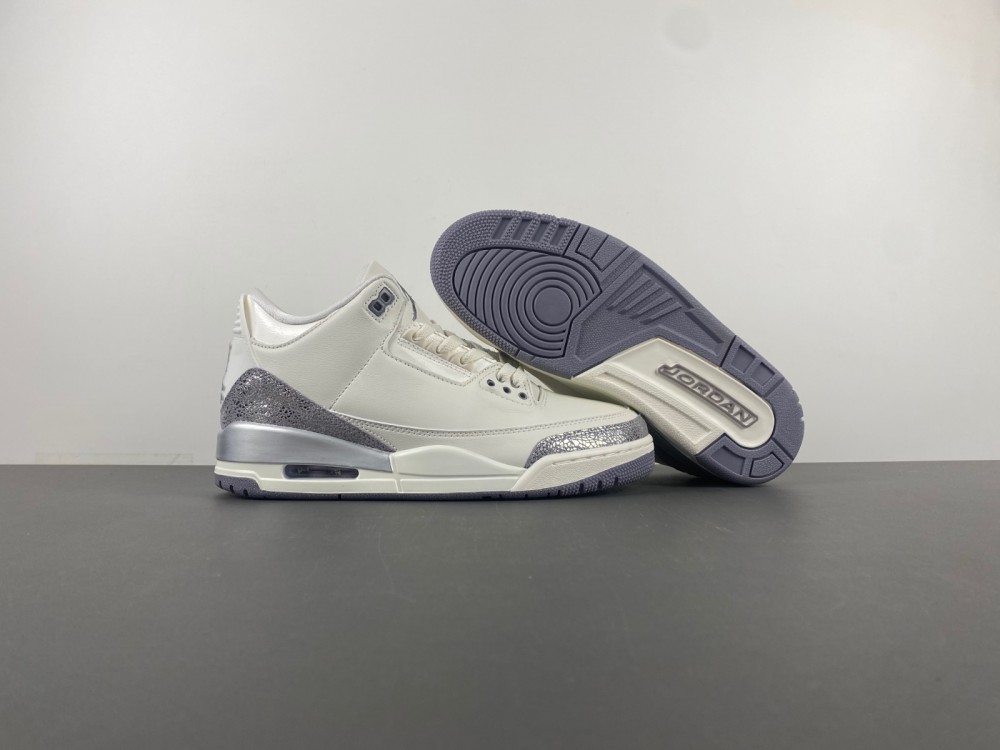 Air Jordan 3 “Sail/Metallic Silver” CK9246-100