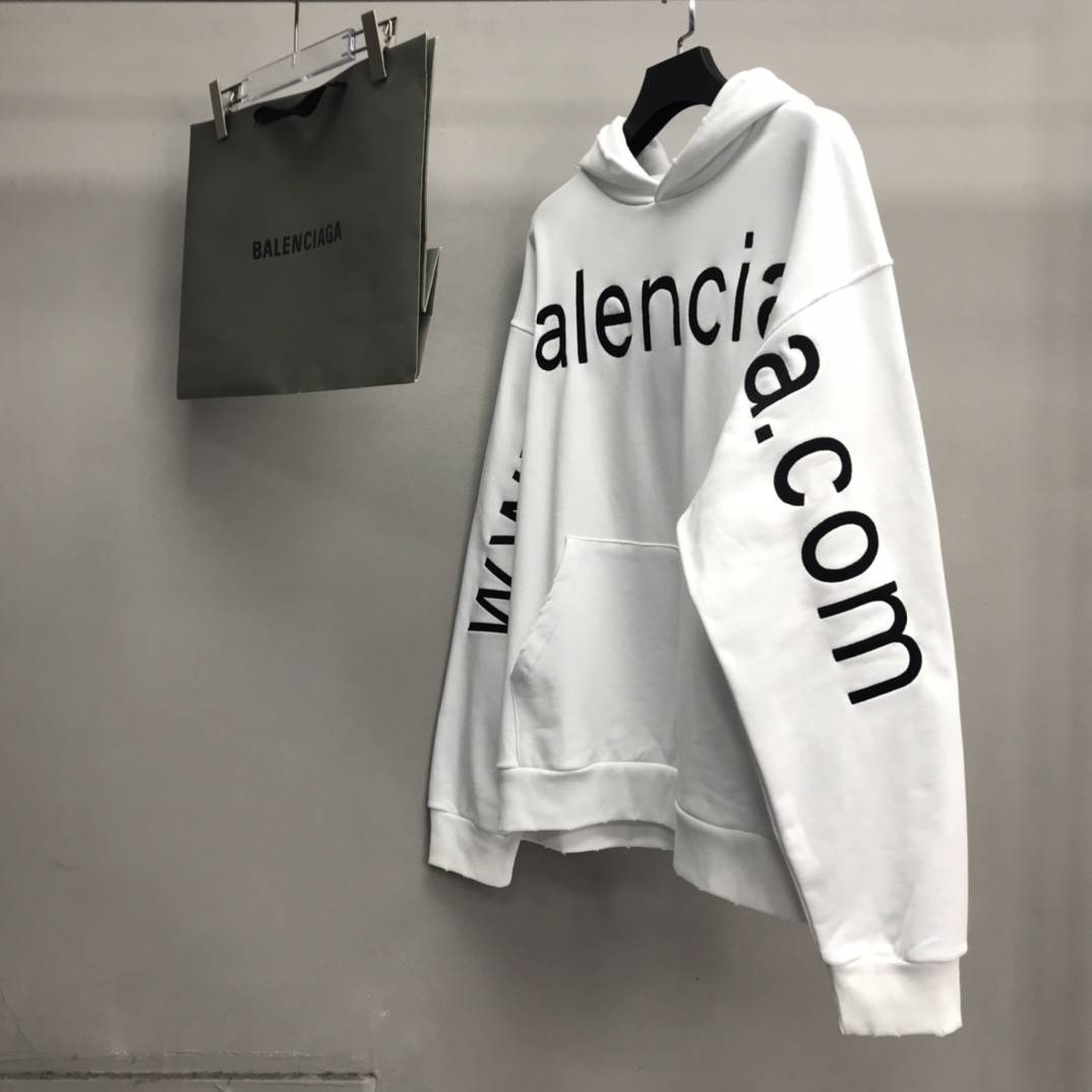 Balenciaga lettered hooded sweatshirt