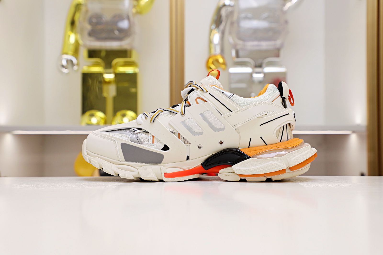 Balenciaga TRACK TRAINER WHITE ORANGE