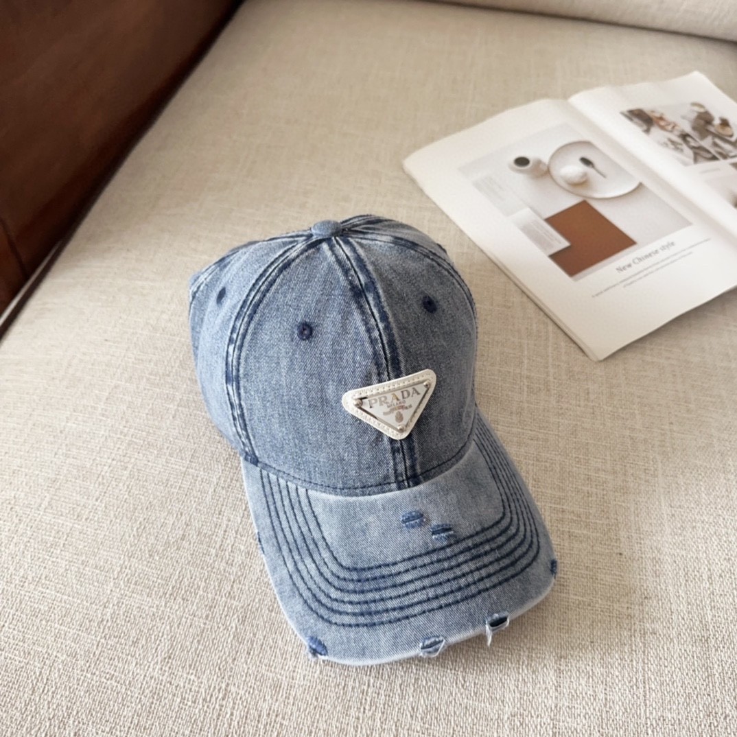 [#4814」 Prada baseball cap peaked ca p hat