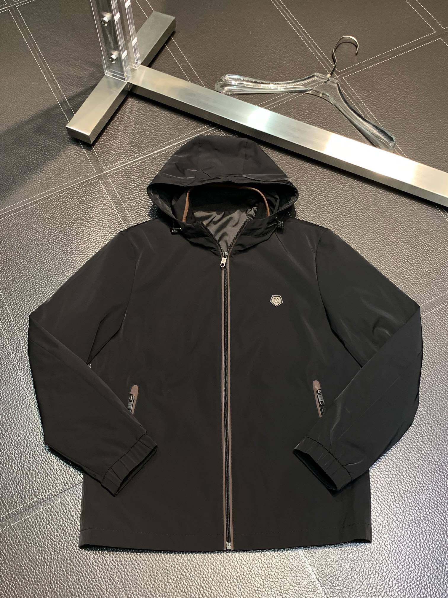 Zegna Casual hooded windbreaker