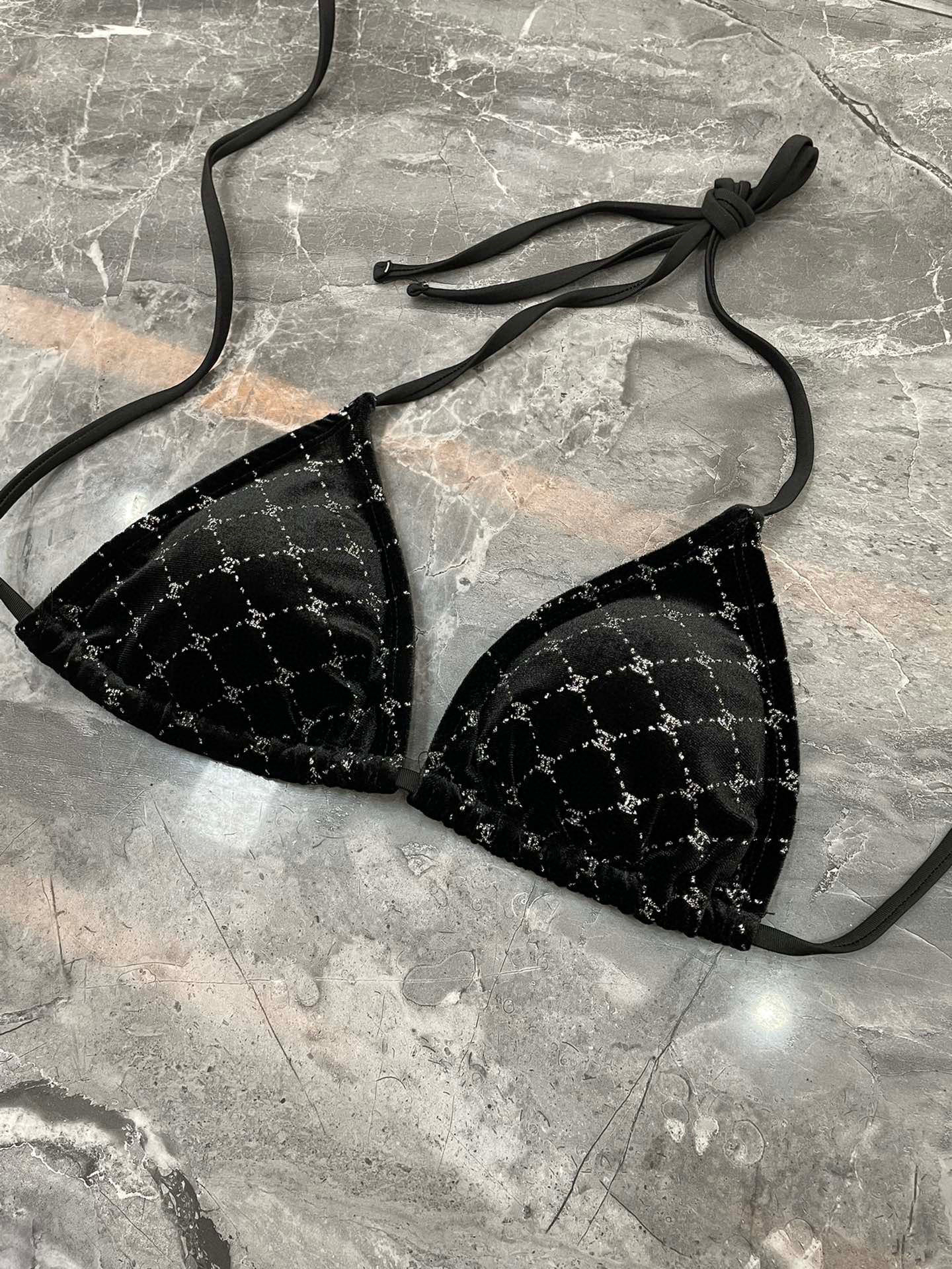 CHANEL Velvet Bikini Swimsuit Series Bikini