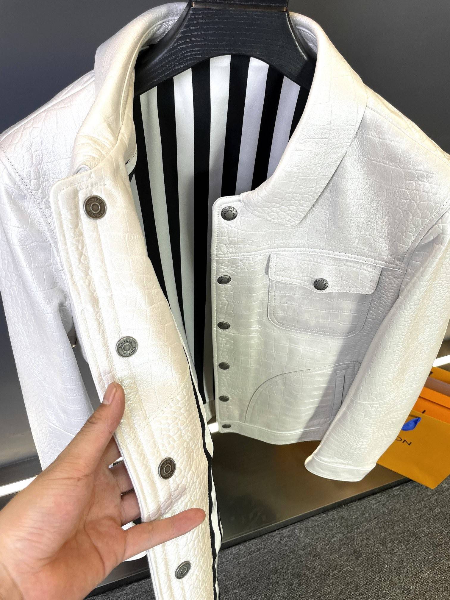 Tom Ford 23 Paris Fashion Week Leather Jackets