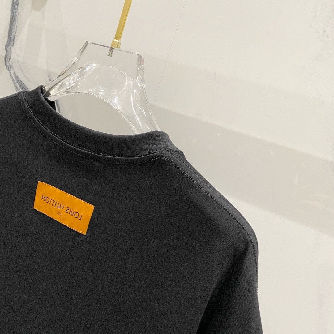 Sleeve Embroidery Pattern T Shirt