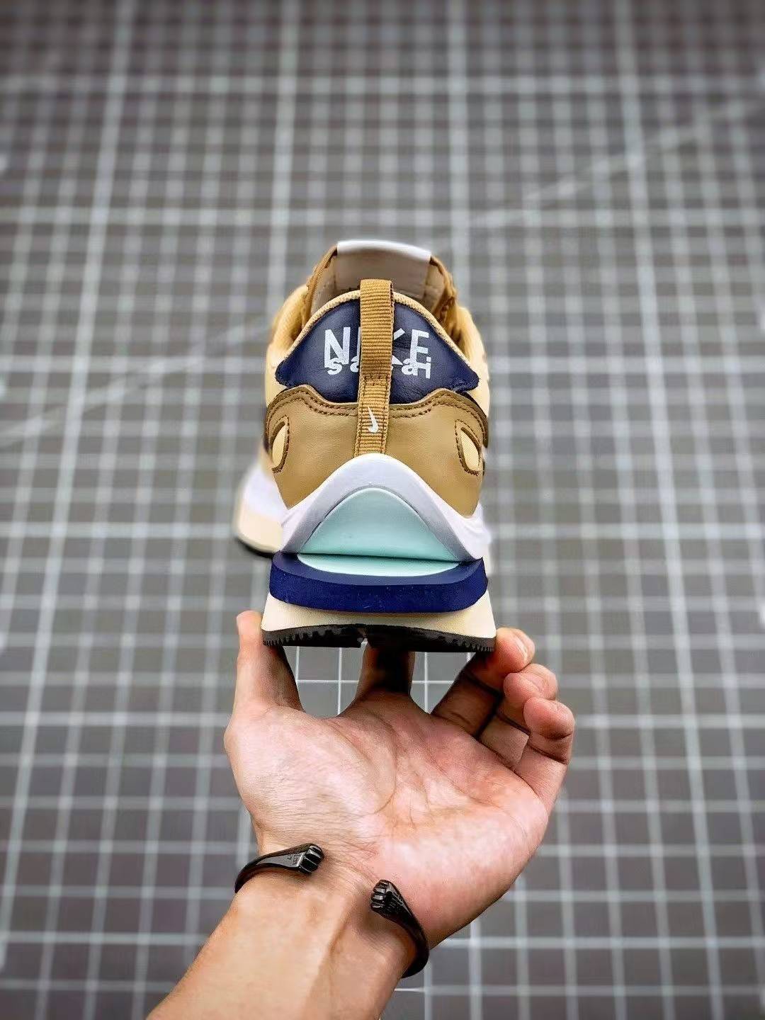 Sacai x Nike VaporWaffle sesame and blue void