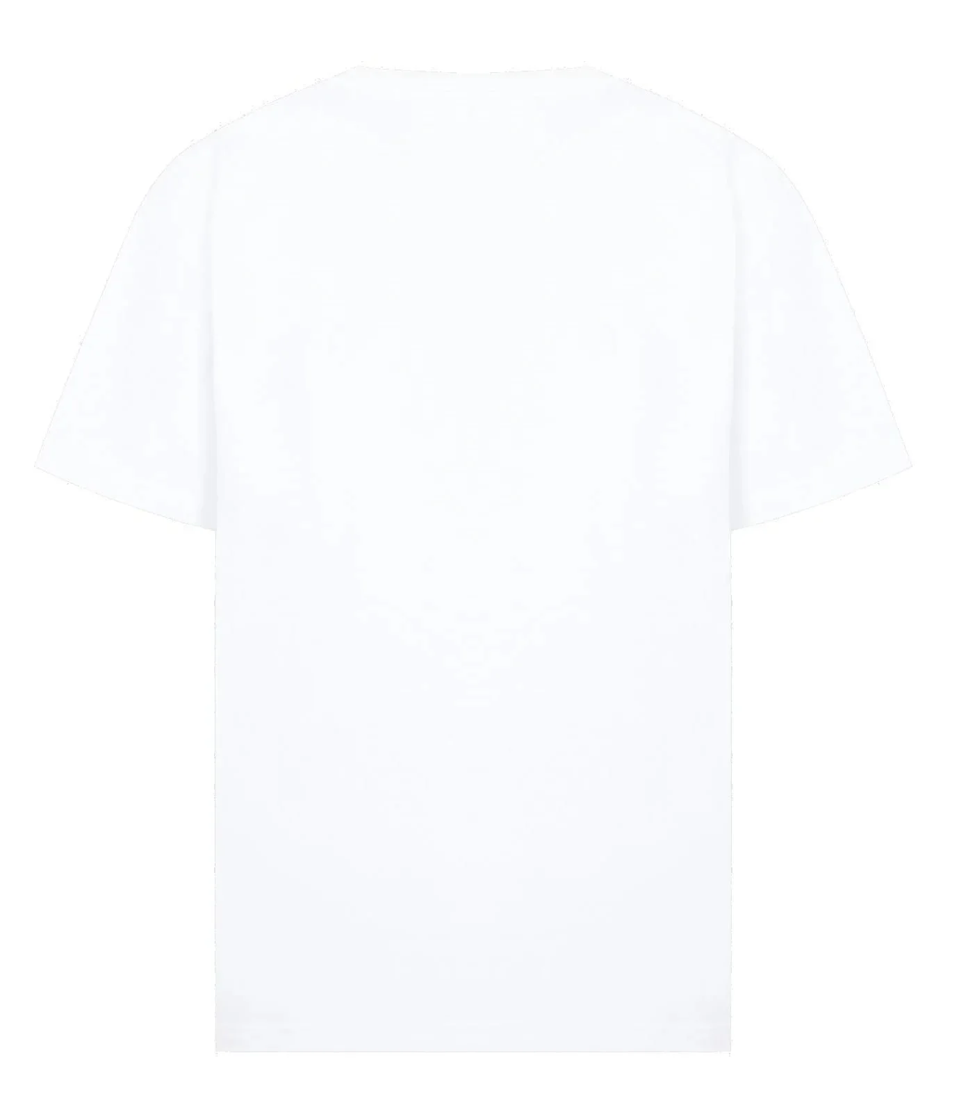 Rectangular Brand Print Crewneck T-Shirt