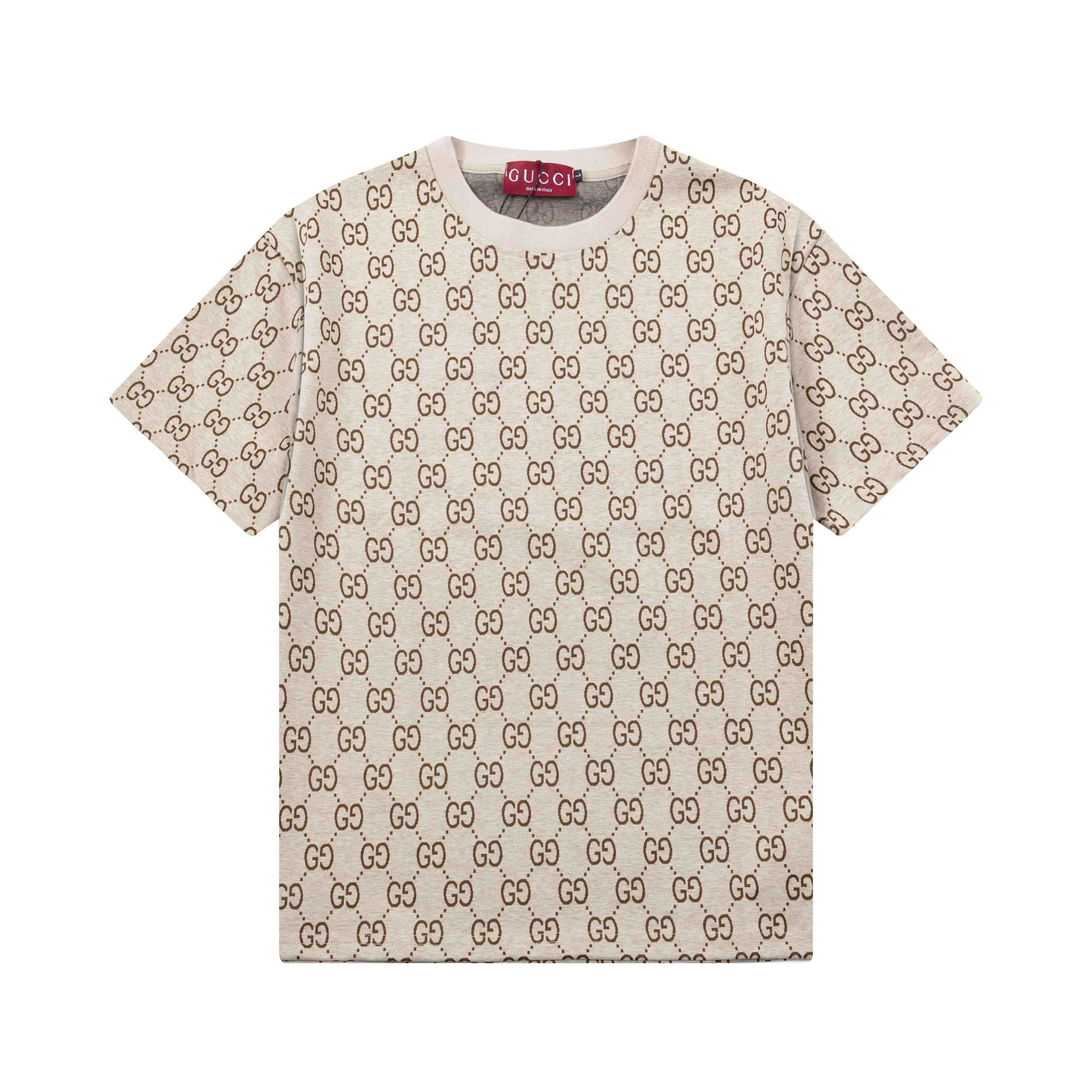 Multicolor Double G Full Print T Shirt