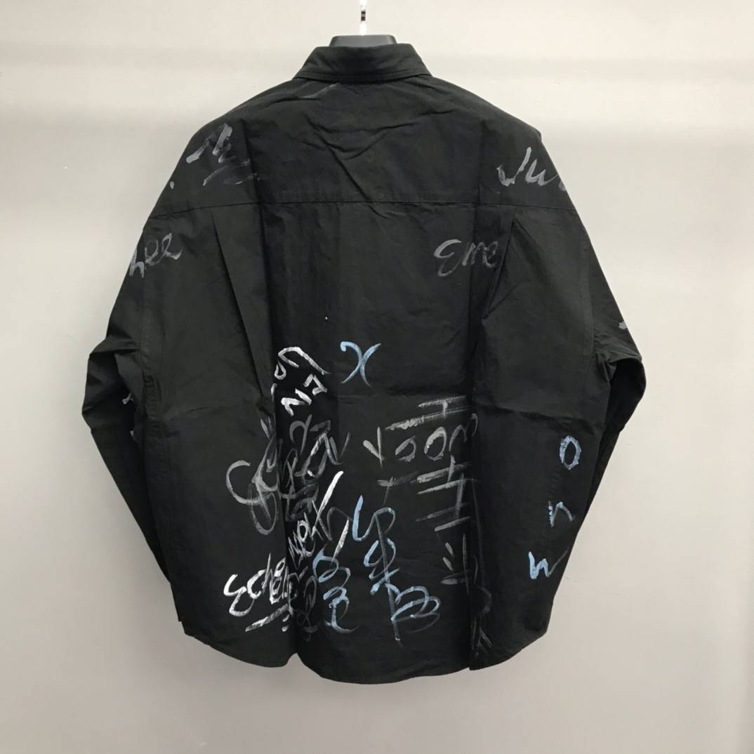 Balenciaga BLCG graffiti long-sleeved shirt