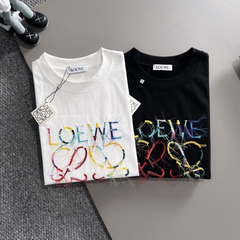 Rainbow Fringe Embroidered T-Shirt