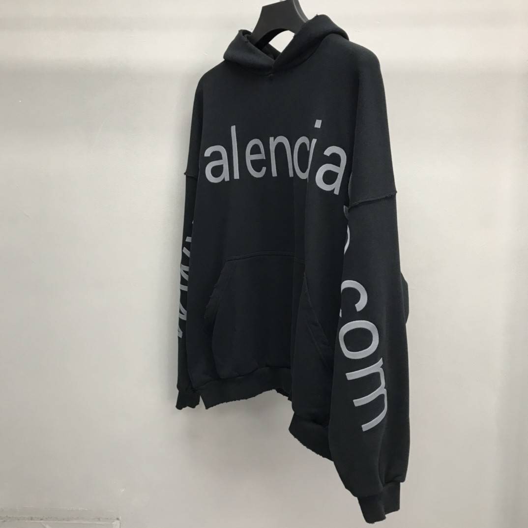 Balenciaga lettered hooded sweatshirt