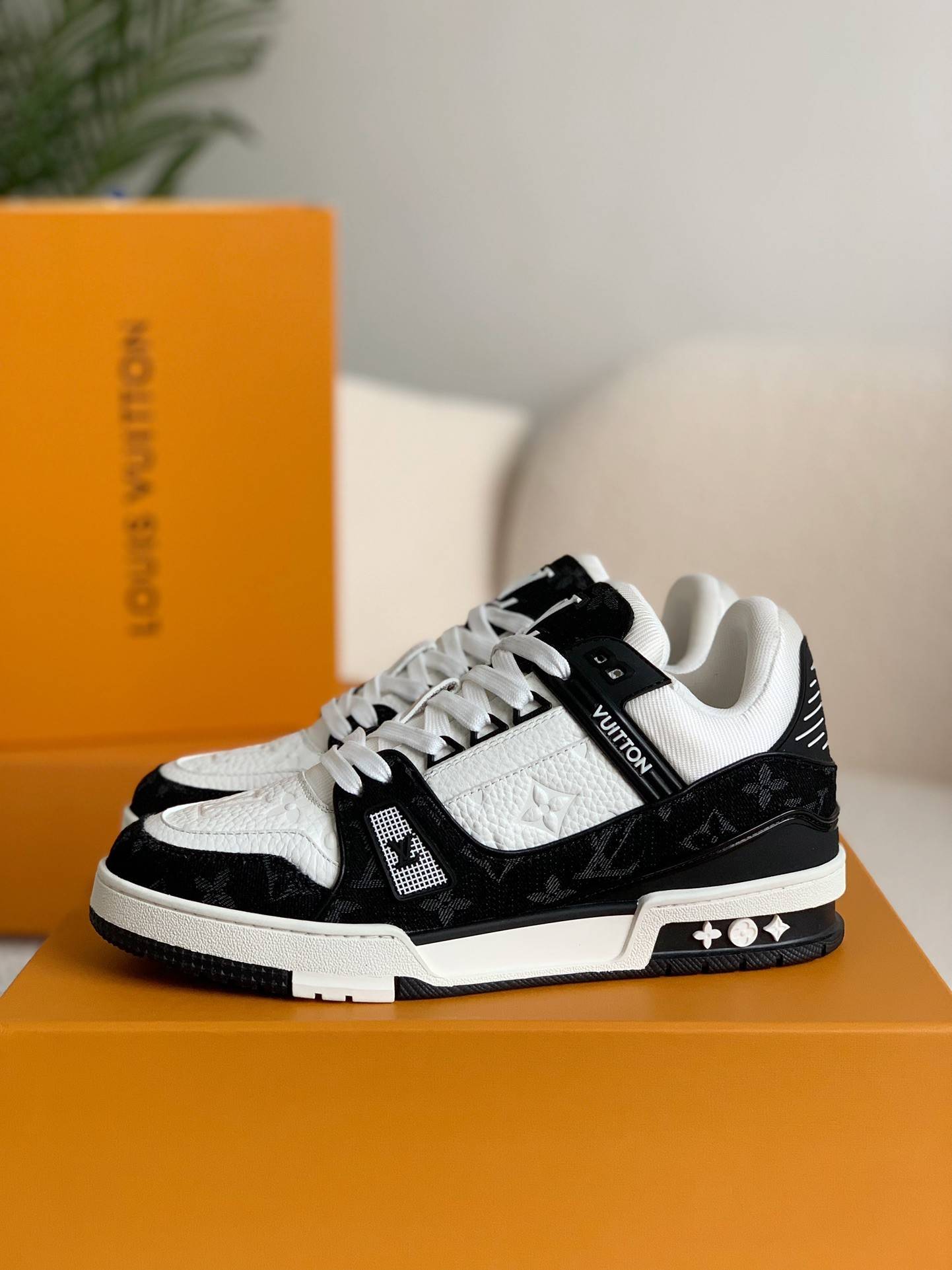 LOUIS VUITTON Trainer Sneakers - Panda (White/Black)