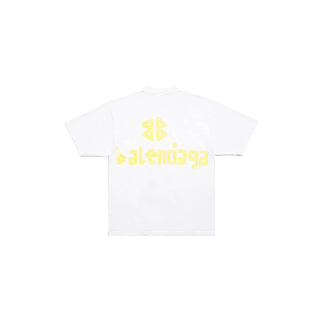 Yellow Letter Print T Shirt