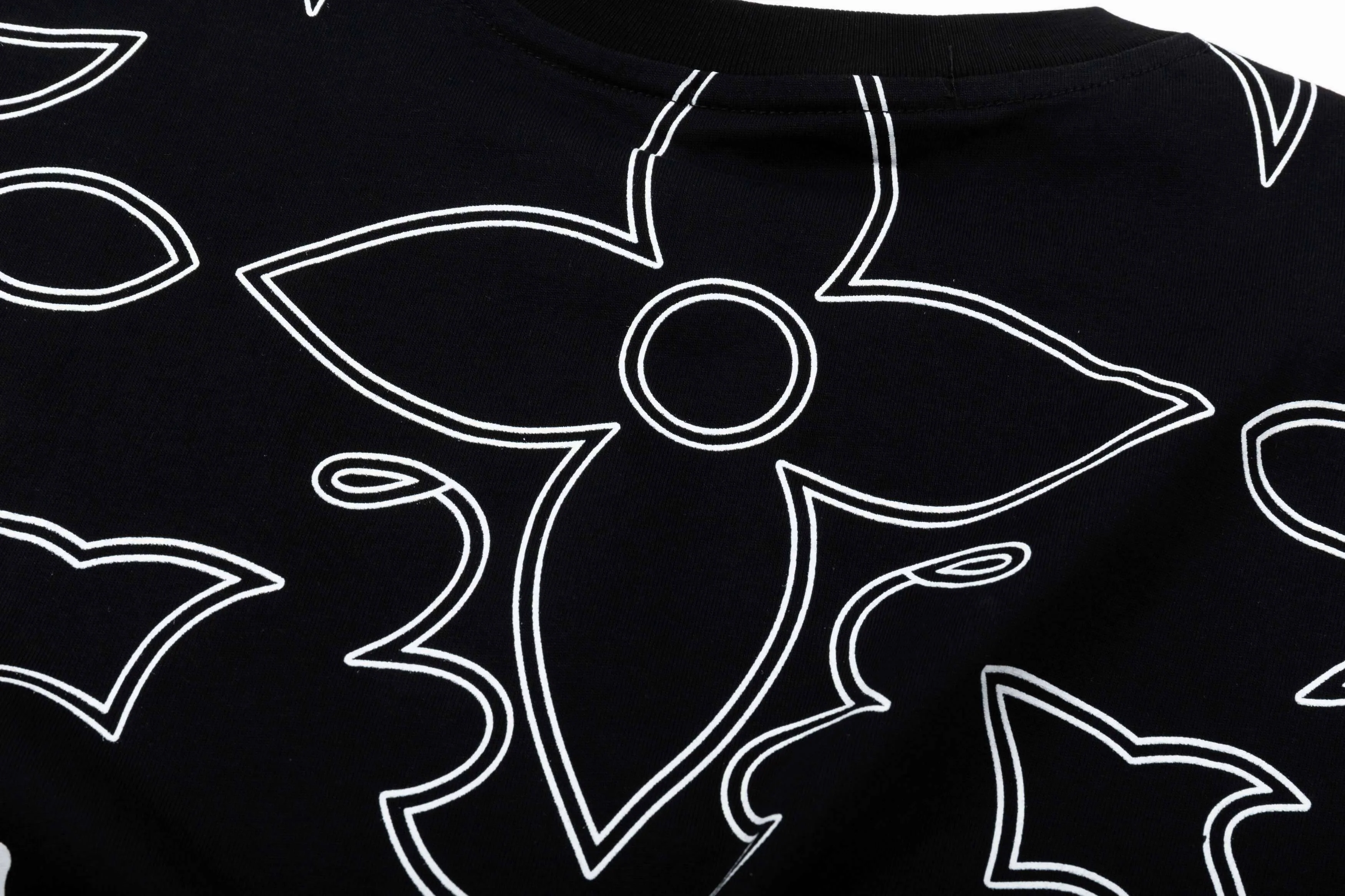 Full Print Stripes T Shirt