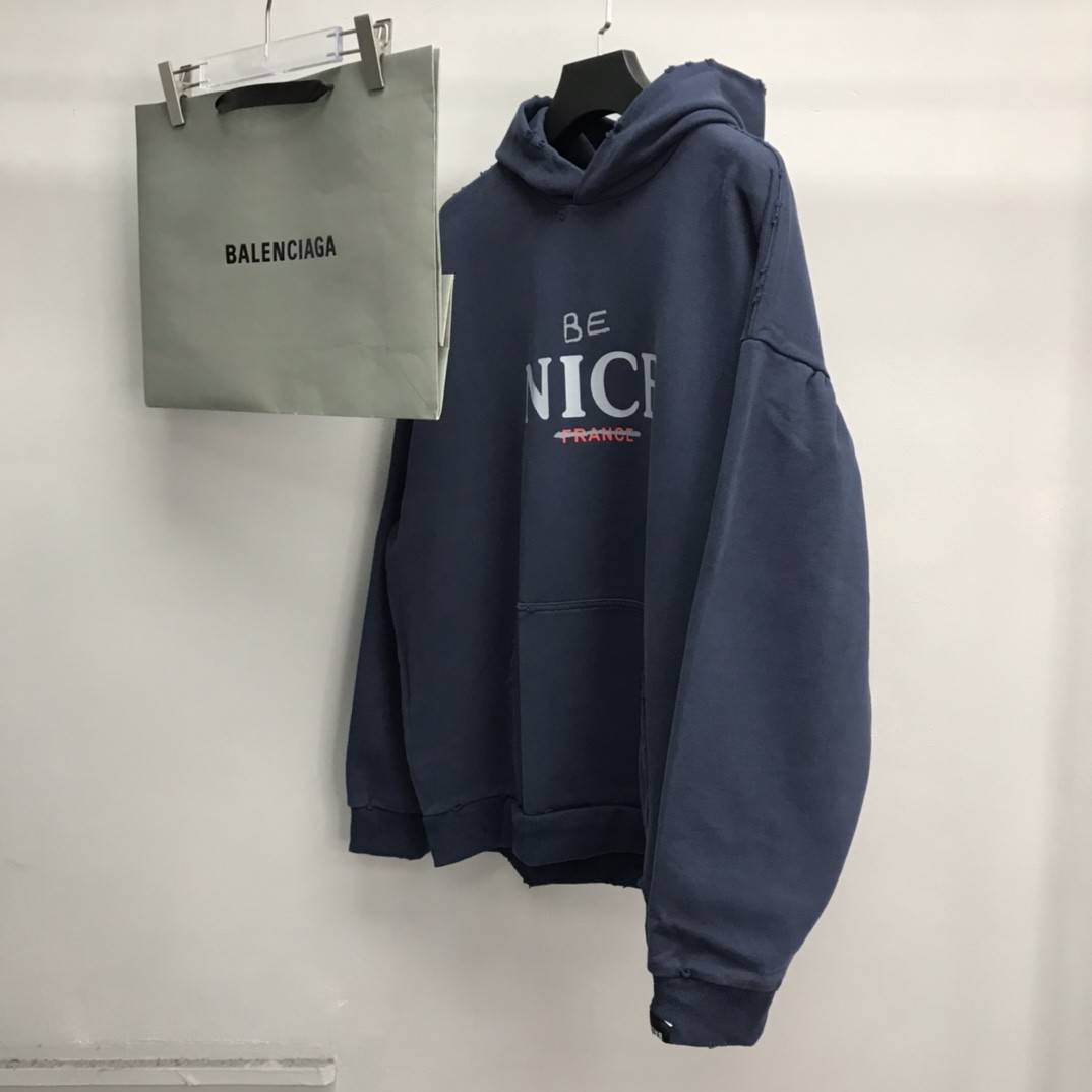 Balenciaga BE NICE hooded sweatshirt