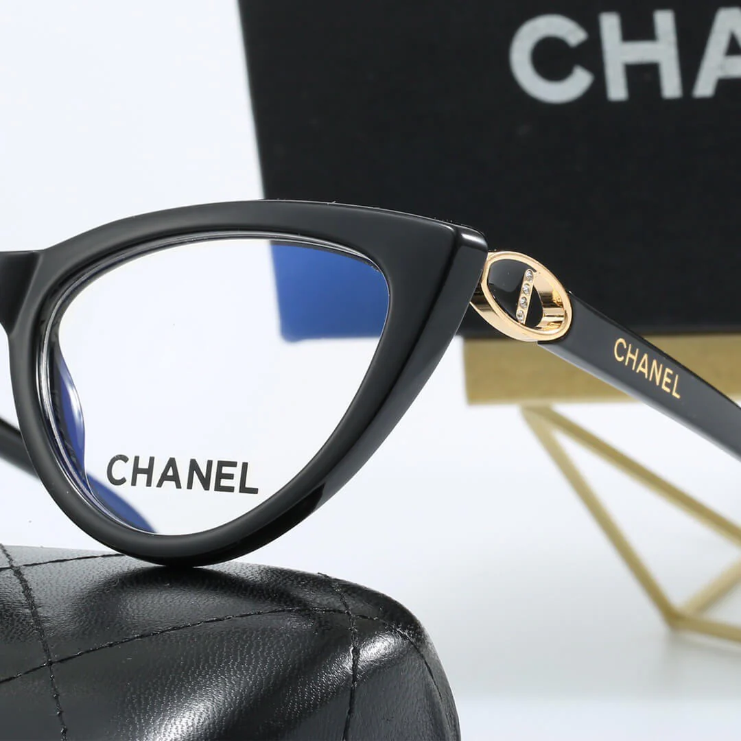 Retro Full-Frame Cat-Eye Plain Glasses