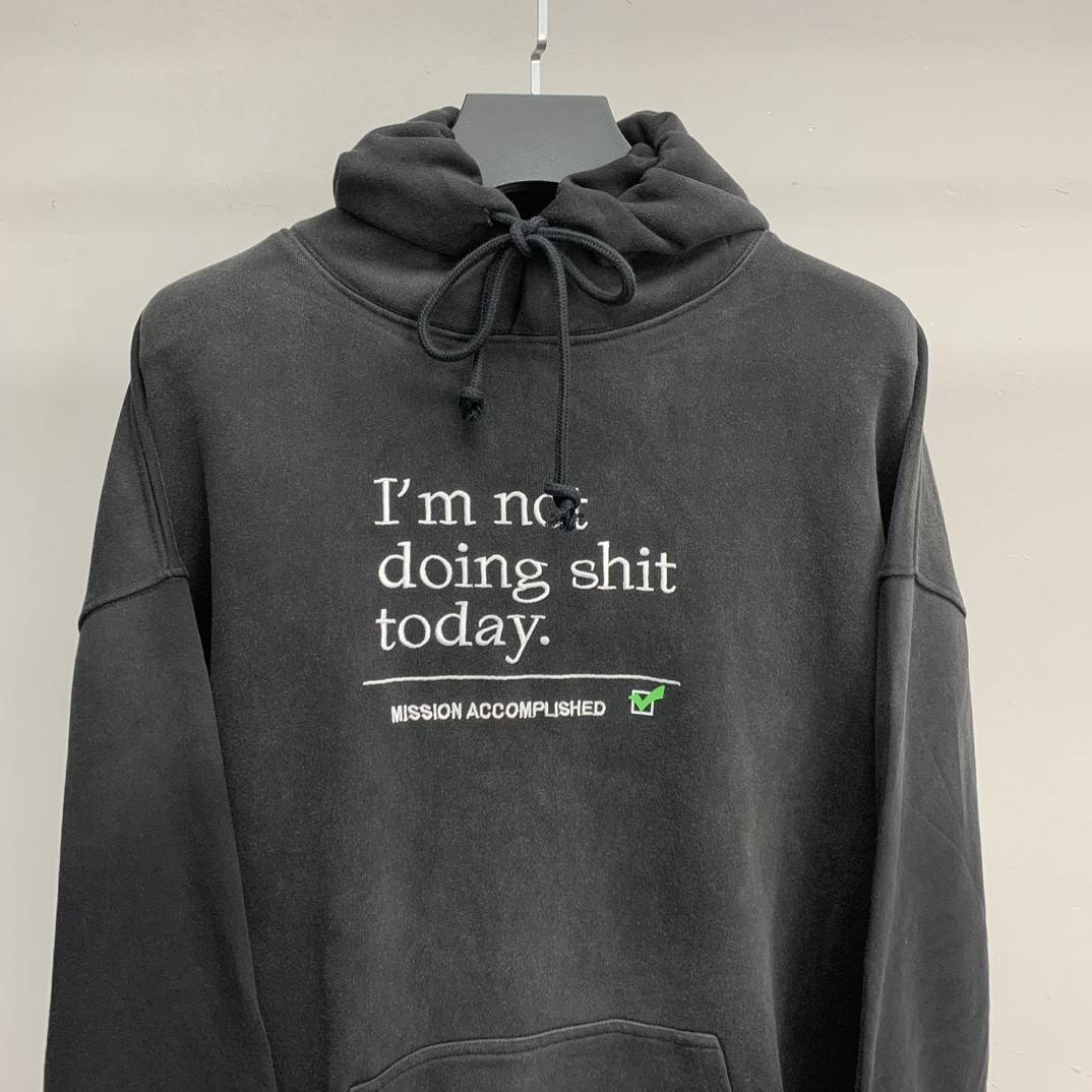 Balenciaga lettered washed sweatshirt