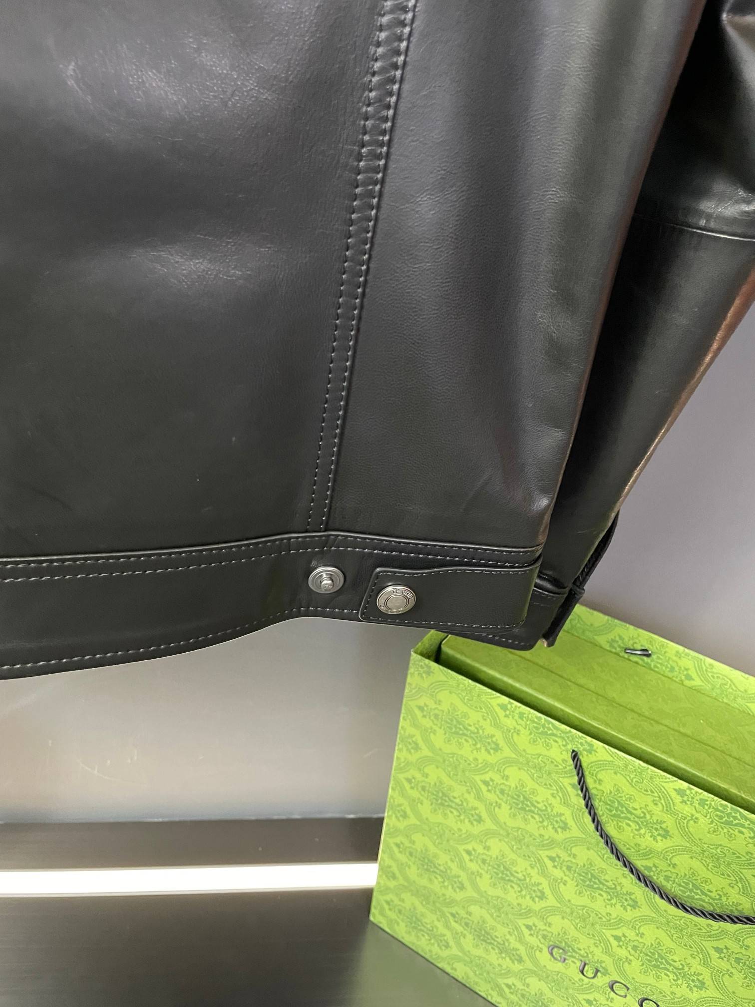 Tom Ford Sheepskin lapel leather jacket