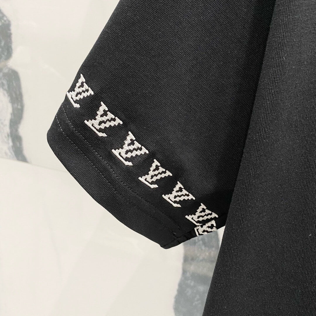 Sleeve Embroidery Pattern T Shirt