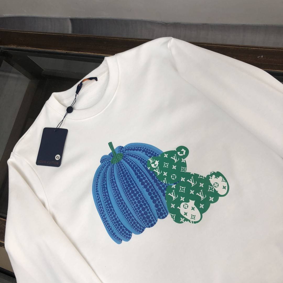 Louis Vuitton 2023 new autumn and winter couples style round neck sweatshirt