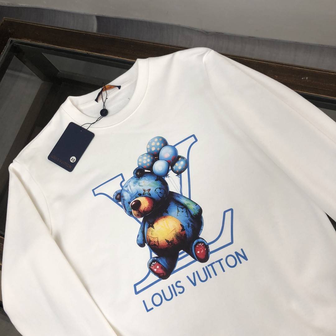 Louis Vuitton 2023 new autumn and winter couples style round neck sweatshirt