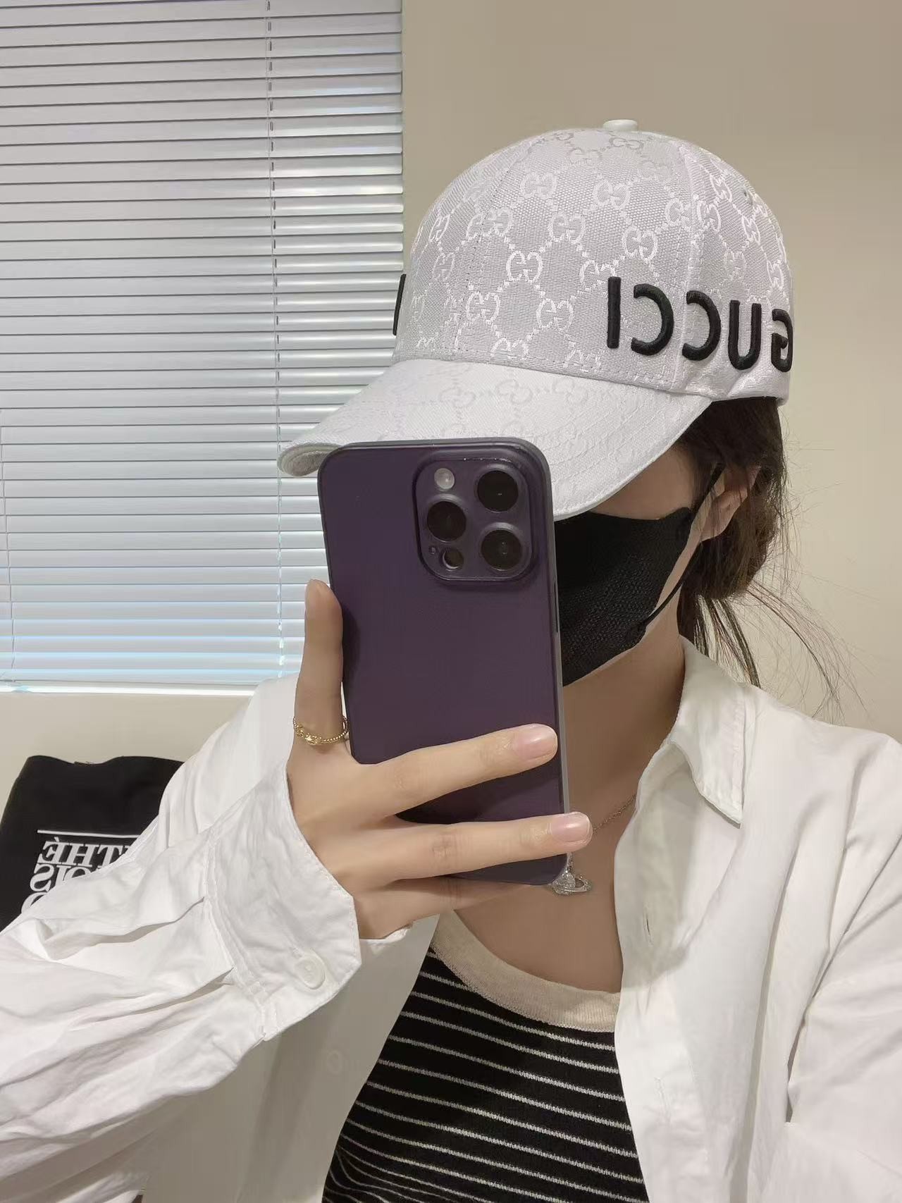 [#4821] G*u*i baseball cap peaked c ap hat