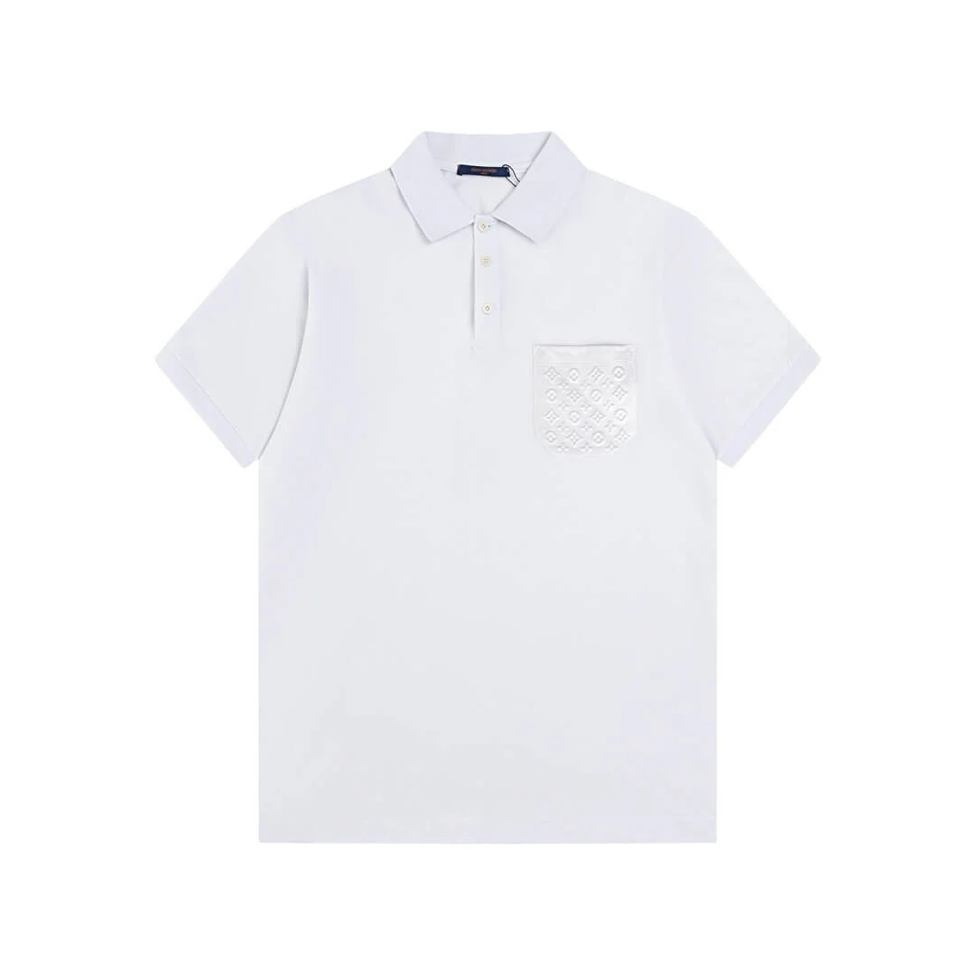 Pocket Embossing Polo T Shirt