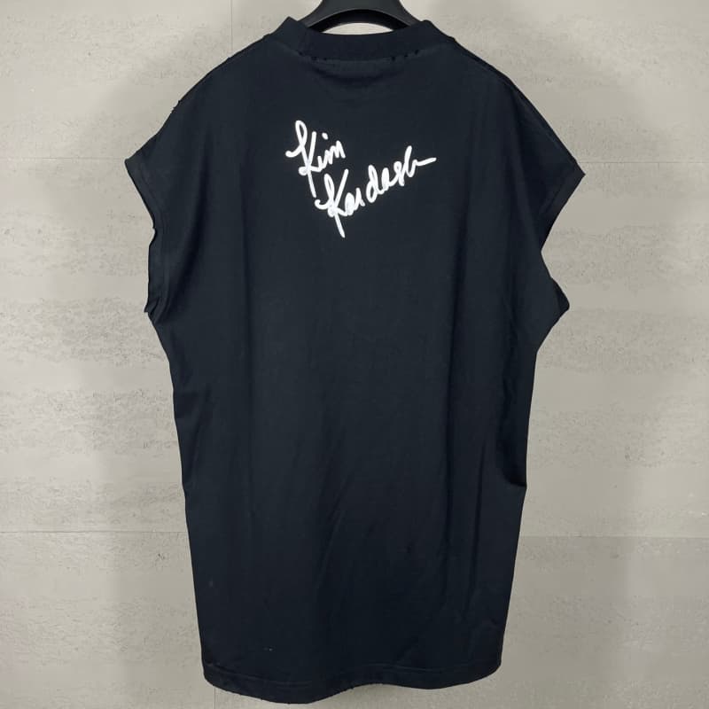 Vintage Distressed Sleeveless T-Shirt