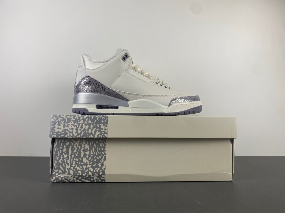 Air Jordan 3 “Sail/Metallic Silver” CK9246-100