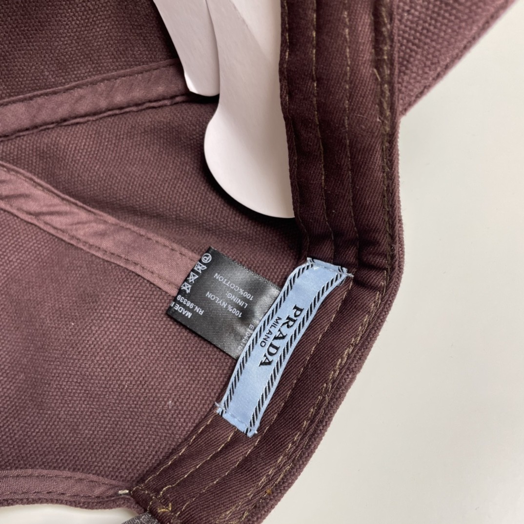 [#4805] Prada baseball cap peaked ca p hat