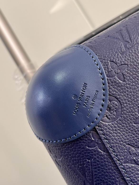 LV blue embossed trolley case originalk616 35x23x53cm