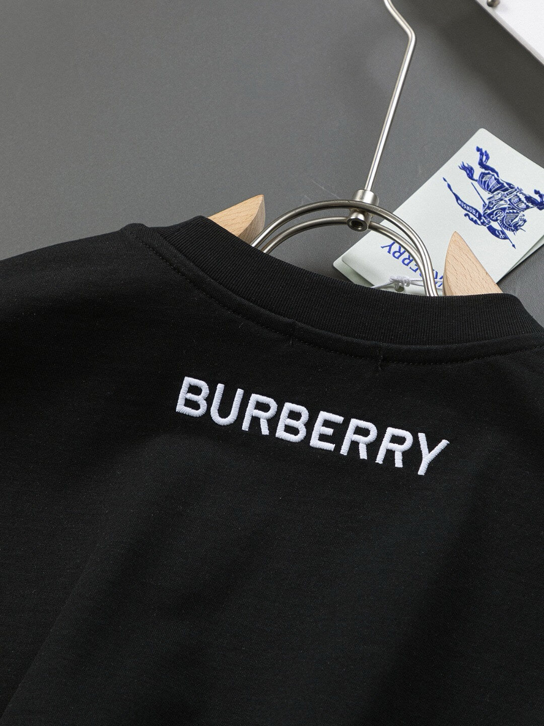 Brown Striped Embroidery T Shirt