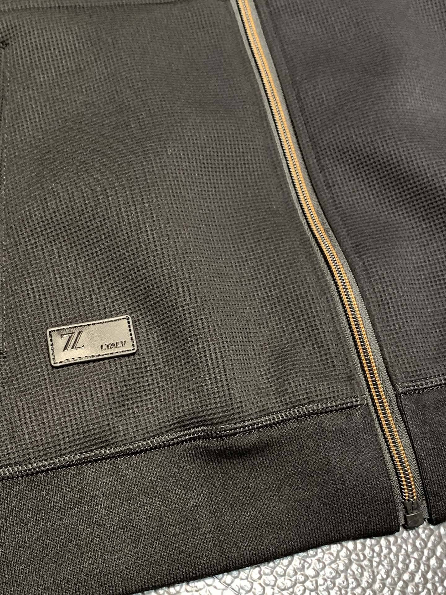 Zegna lapel knitted jacket